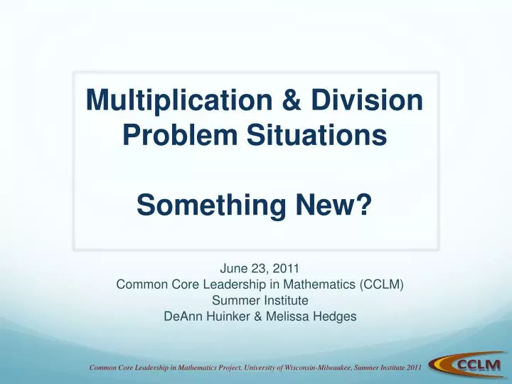 multiplication division problem situations something new
