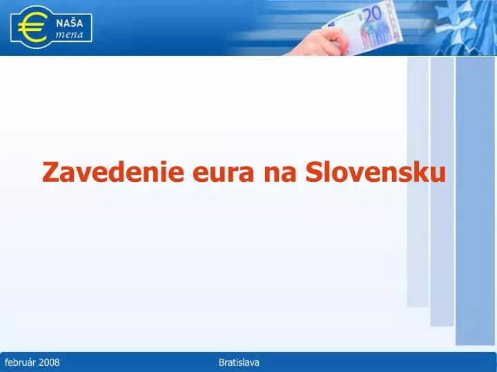 zavedenie eura na slovensku