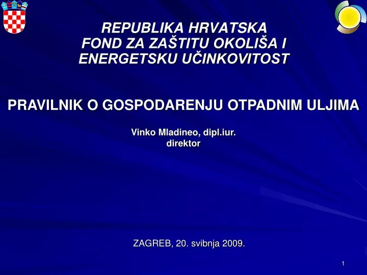 republika hrvatska fond za za titu okoli a i energetsku u inkovitost