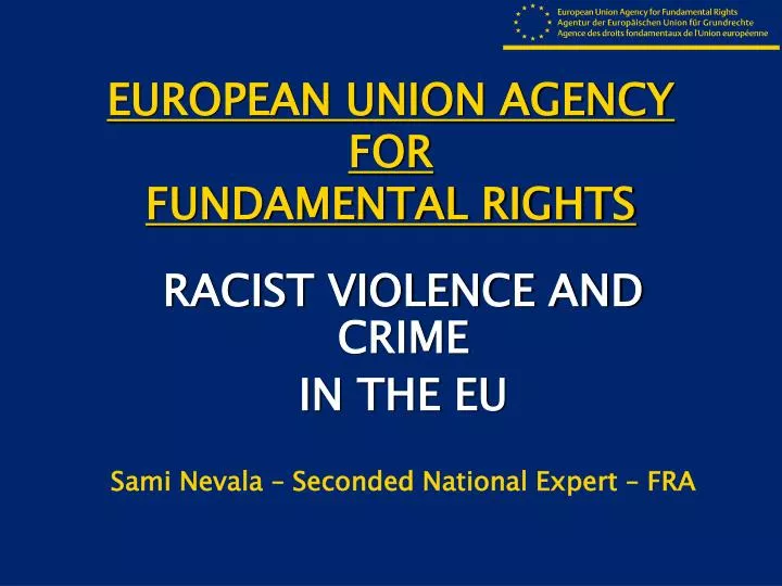 european union agency for fundamental rights
