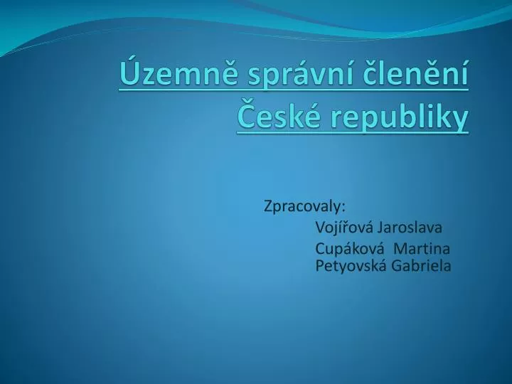 zemn spr vn len n esk republiky