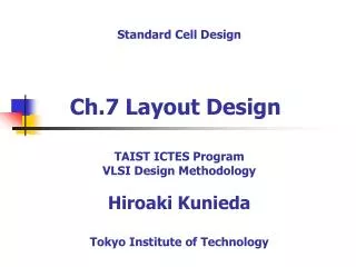 Ch.7 Layout Design