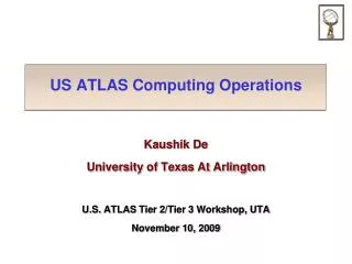 US ATLAS Computing Operations