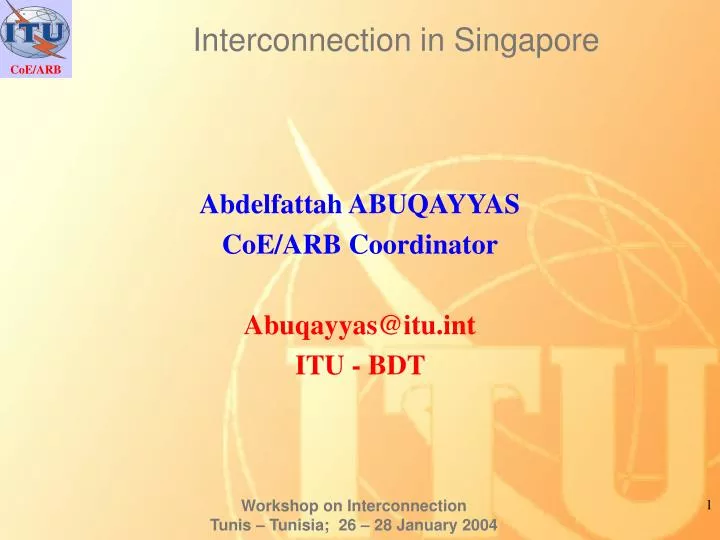 interconnection in singapore