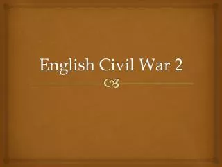 English Civil War 2