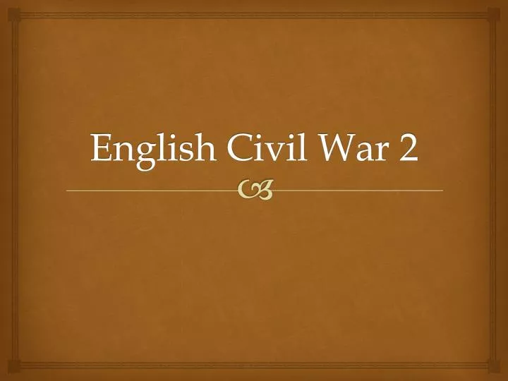 english civil war 2
