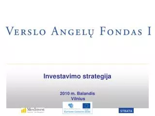 i nvestavimo strategija