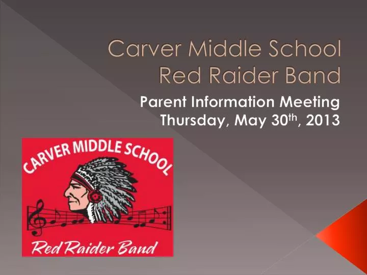 carver middle school red raider band