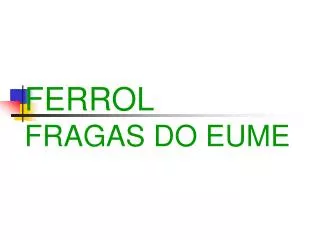 ferrol fragas do eume