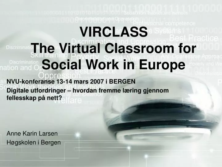 virclass the virtual classroom for social work in europe