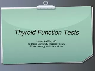 Thyroid Function Tests