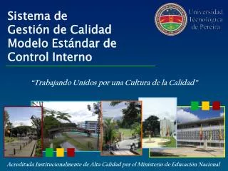 sistema de gesti n de calidad modelo est ndar de control interno