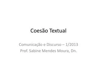 coes o textual