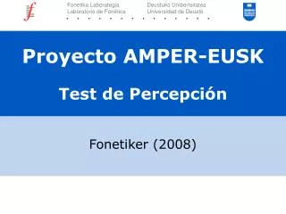 proyecto amper eusk test de percepci n