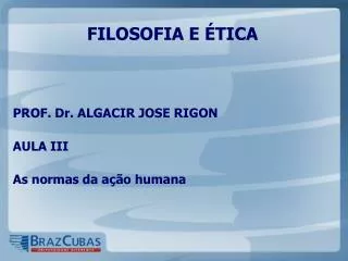 filosofia e tica