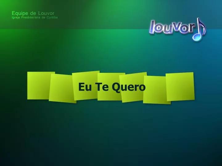 eu te quero