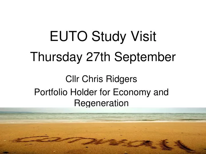 euto study visit thursday 27th september