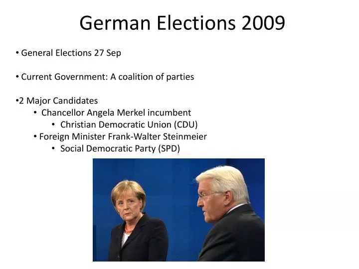 german elections 2009