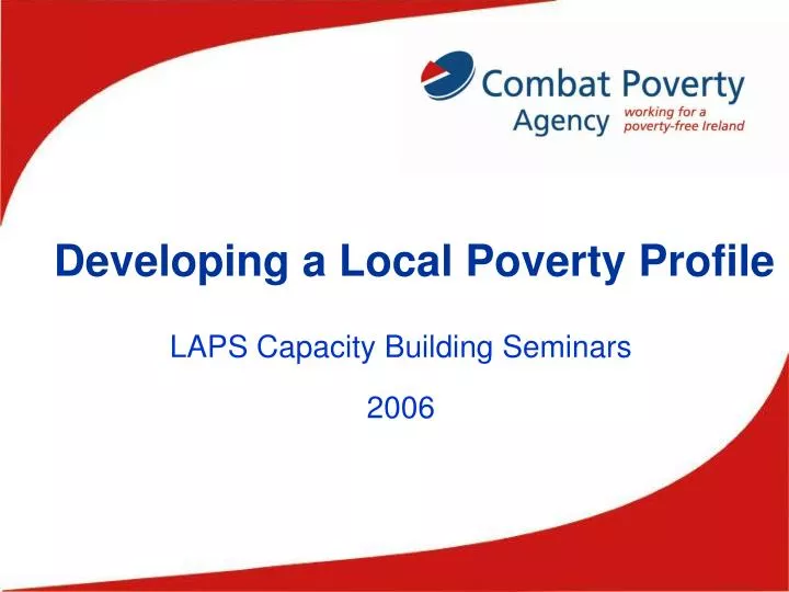 developing a local poverty profile