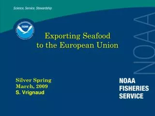 Exporting Seafood to the European Union