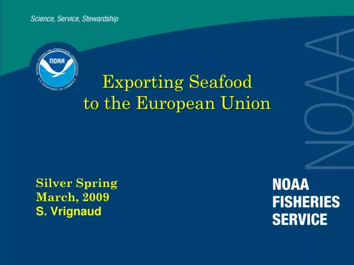 exporting seafood to the european union