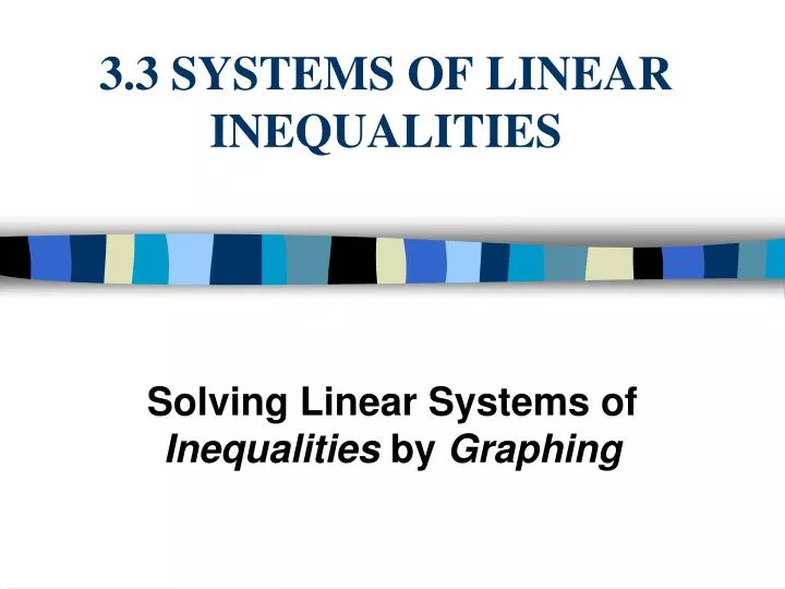 3 3 systems of linear inequalities