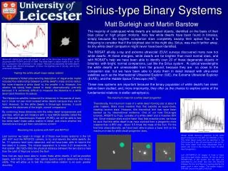 Sirius-type Binary Systems