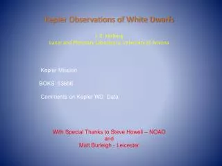 Kepler Observations of White Dwarfs