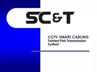 CCTV SMART CABLING Twisted Pair Transmission System