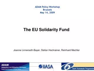 The EU Solidarity Fund