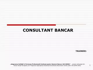 c onsultant bancar