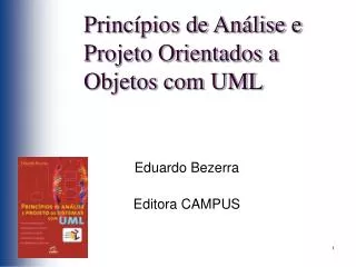 princ pios de an lise e projeto orientados a objetos com uml