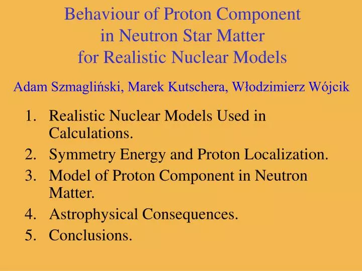 behaviour of proton component in neutron star matter for realistic nuclear models