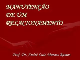 manuten o de um relacionamento