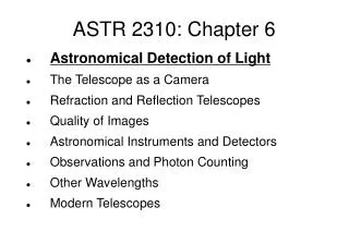 ASTR 2310: Chapter 6