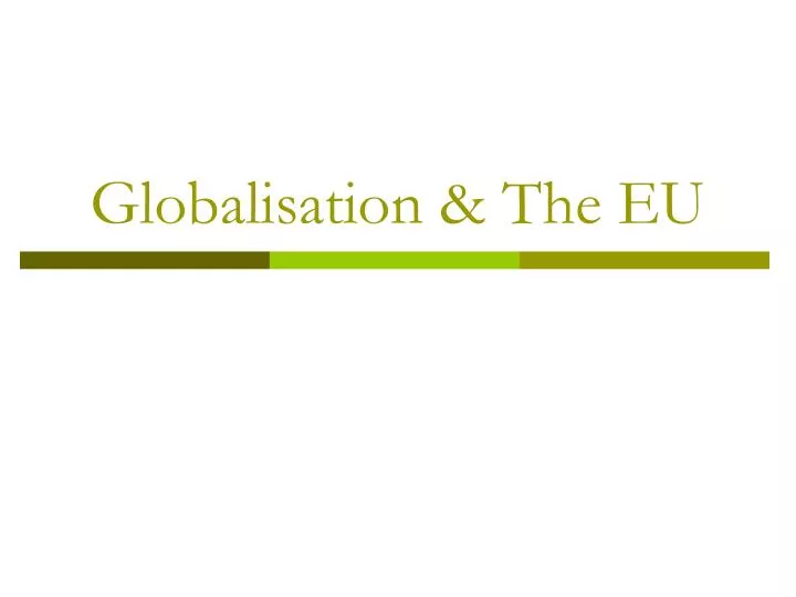globalisation the eu