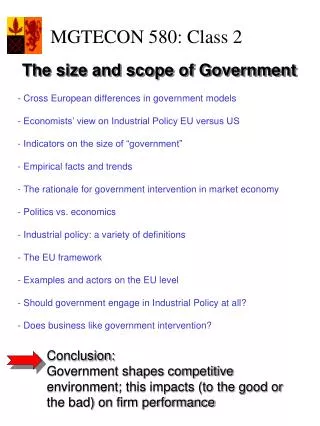 - Cross European differences in government models