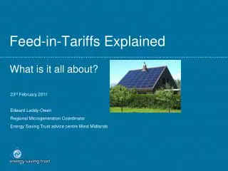 Feed-in-Tariffs Explained
