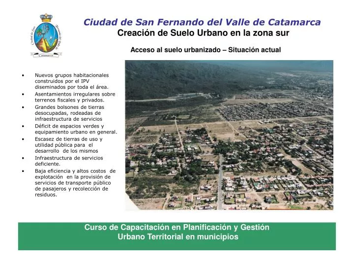 ciudad de san fernando del valle de catamarca creaci n de suelo urbano en la zona sur