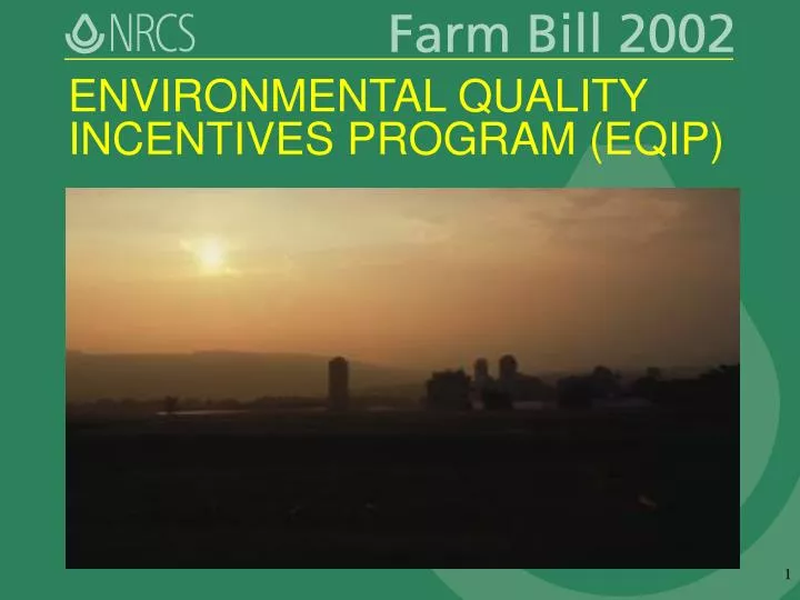 environmental quality incentives program eqip