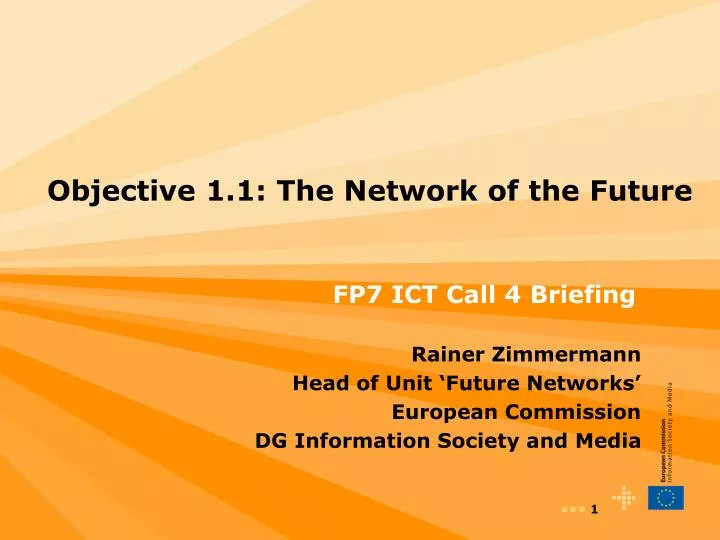 objective 1 1 the network of the future