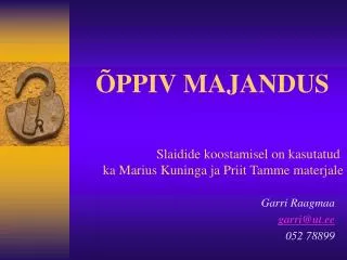 ppiv majandus