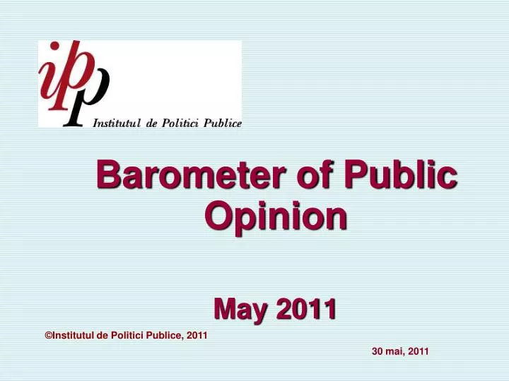 barometer of public opinion ma y 201 1