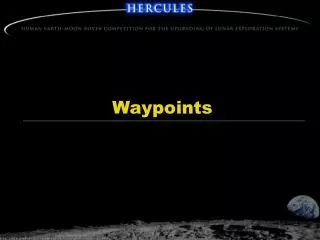 Waypoints