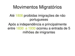 movimentos migrat rios