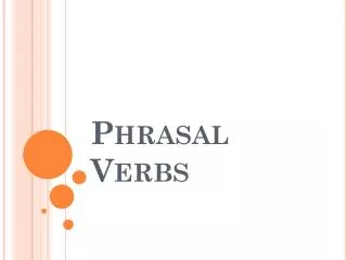 phrasal verbs