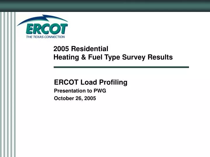 2005 residential heating fuel type survey results