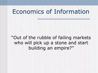 Economics of Information