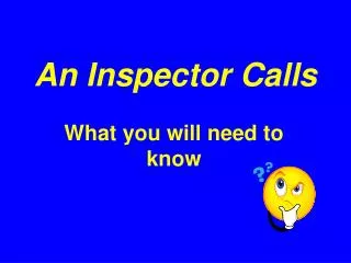 An Inspector Calls