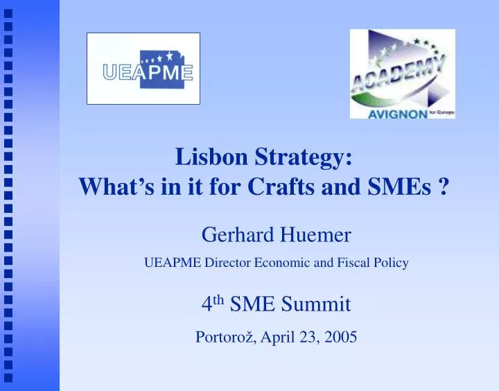 lisbon strategy what s in it for crafts and smes